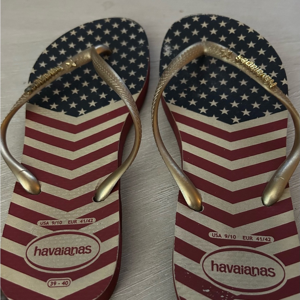 Havaianas American Flag Flip Flops